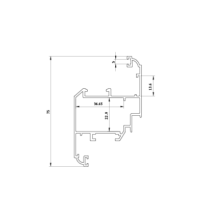 لنگه پنجره متوسط KA-1200/1