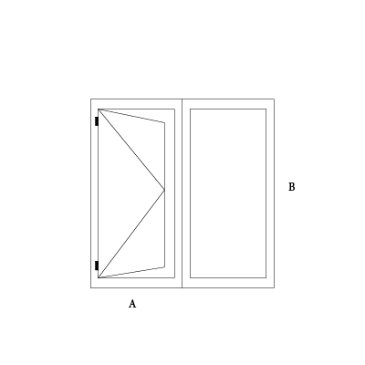 پنجره لولایی سری لوکس