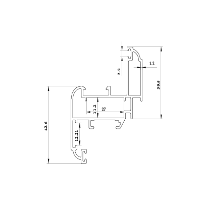 لنگه پنجره کوچک KA-1200