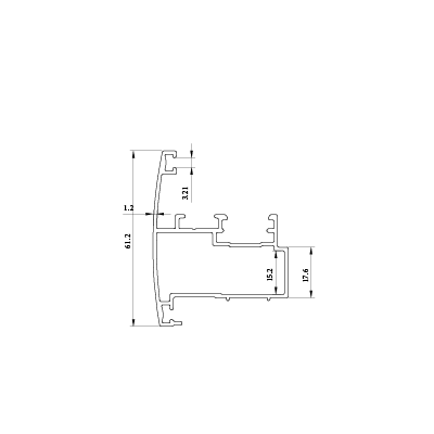 دماغه متحرک دو لنگه بازشو KL-1249