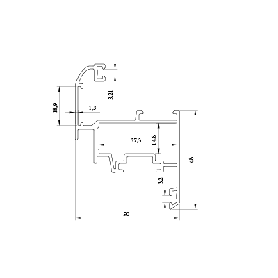 لنگه پنجره لولایی KA-1200