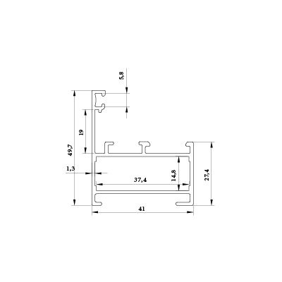 چهارچوب لولایی ۴۱ KA-1250