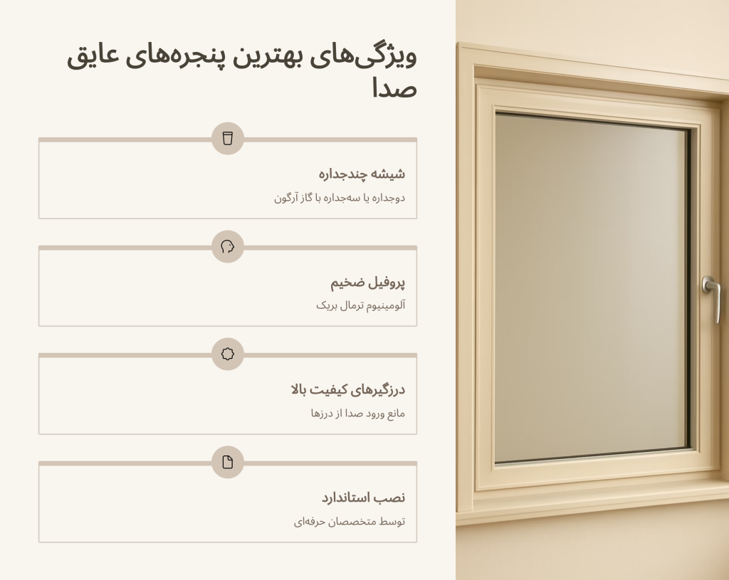 بهترین پنجره عایق صدا