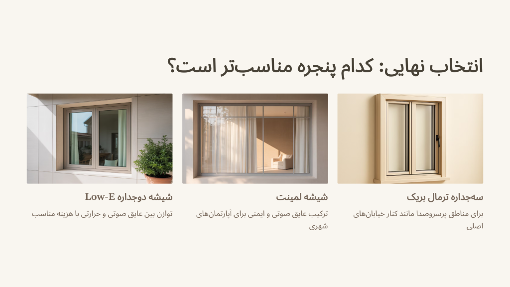 بهترین پنجره عایق صدا