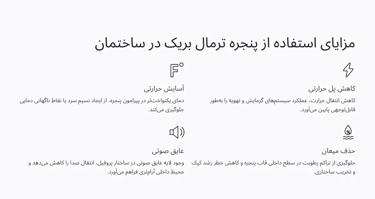 پروفیل ترمال بریک چیست؟ راهنمای کامل مزایا، انواع و کاربردها