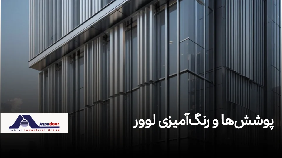 پوشش پروفیل لوور آلومینیومی