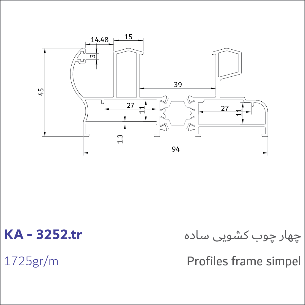 1- Profiles frame simple