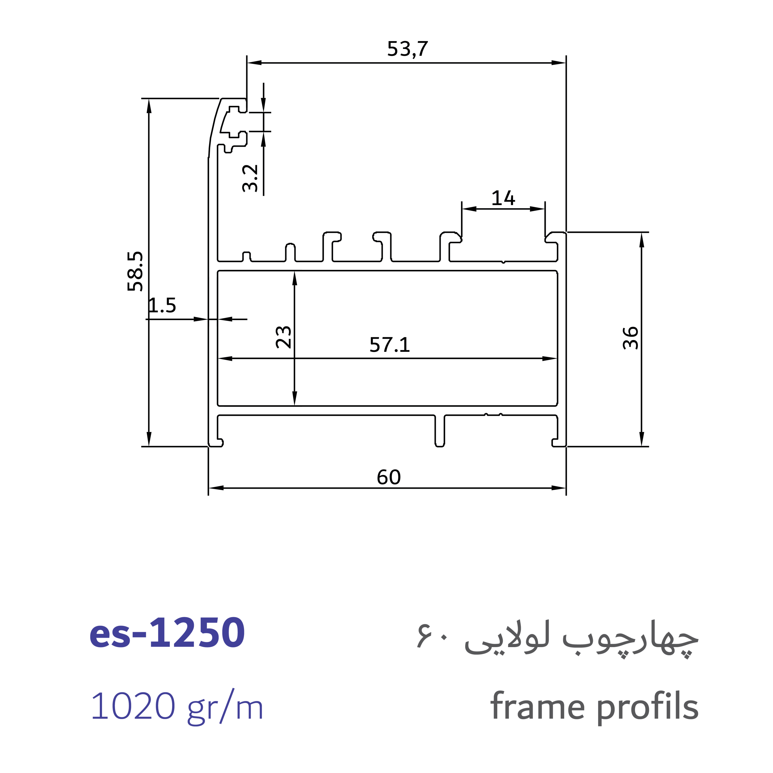 1- frame profils