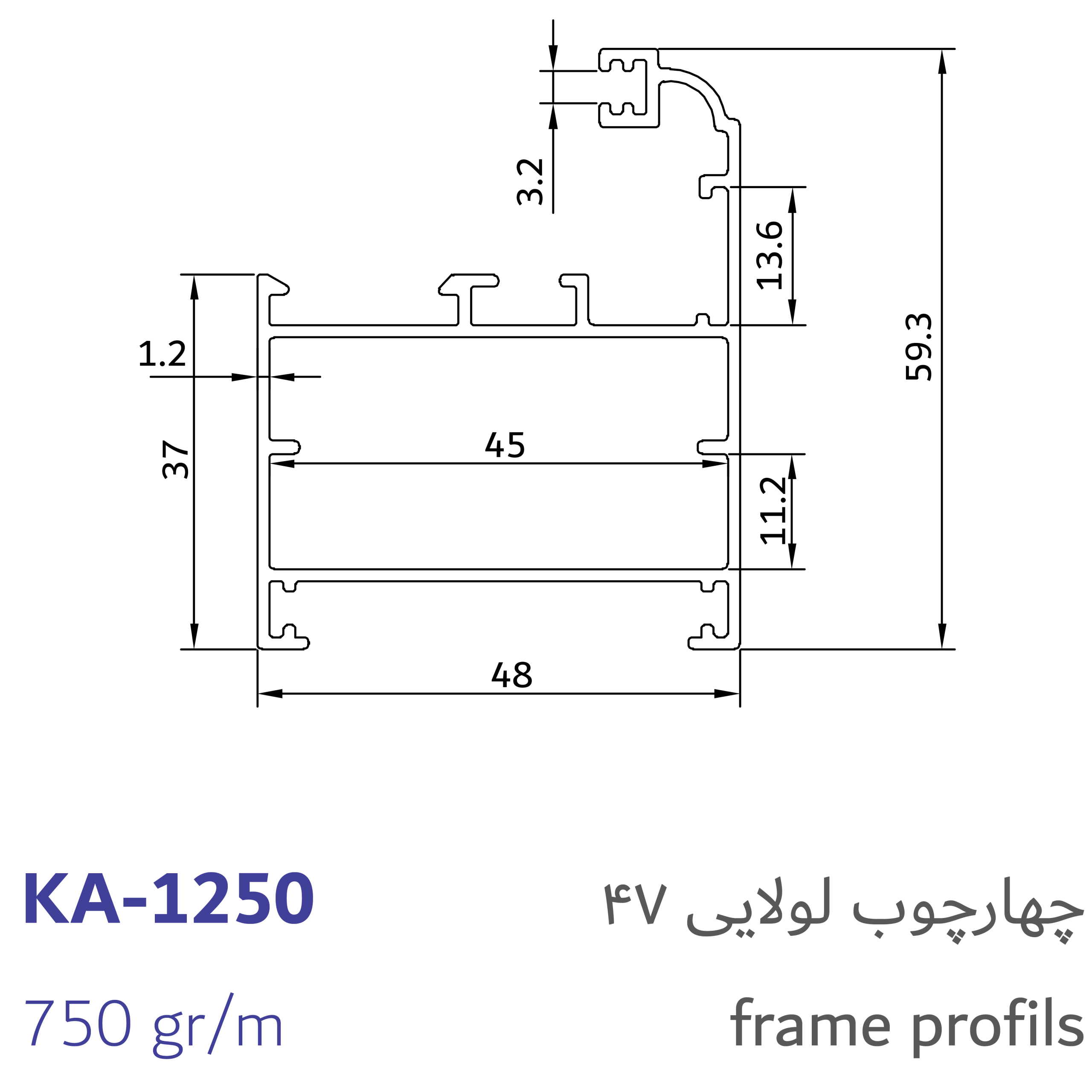 1- frame profils