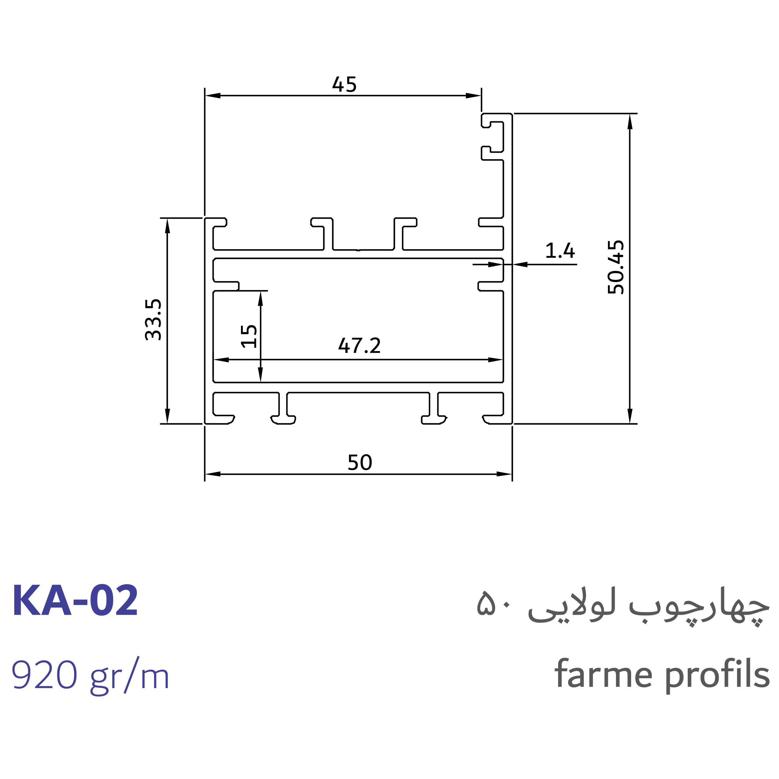 1- frame profils