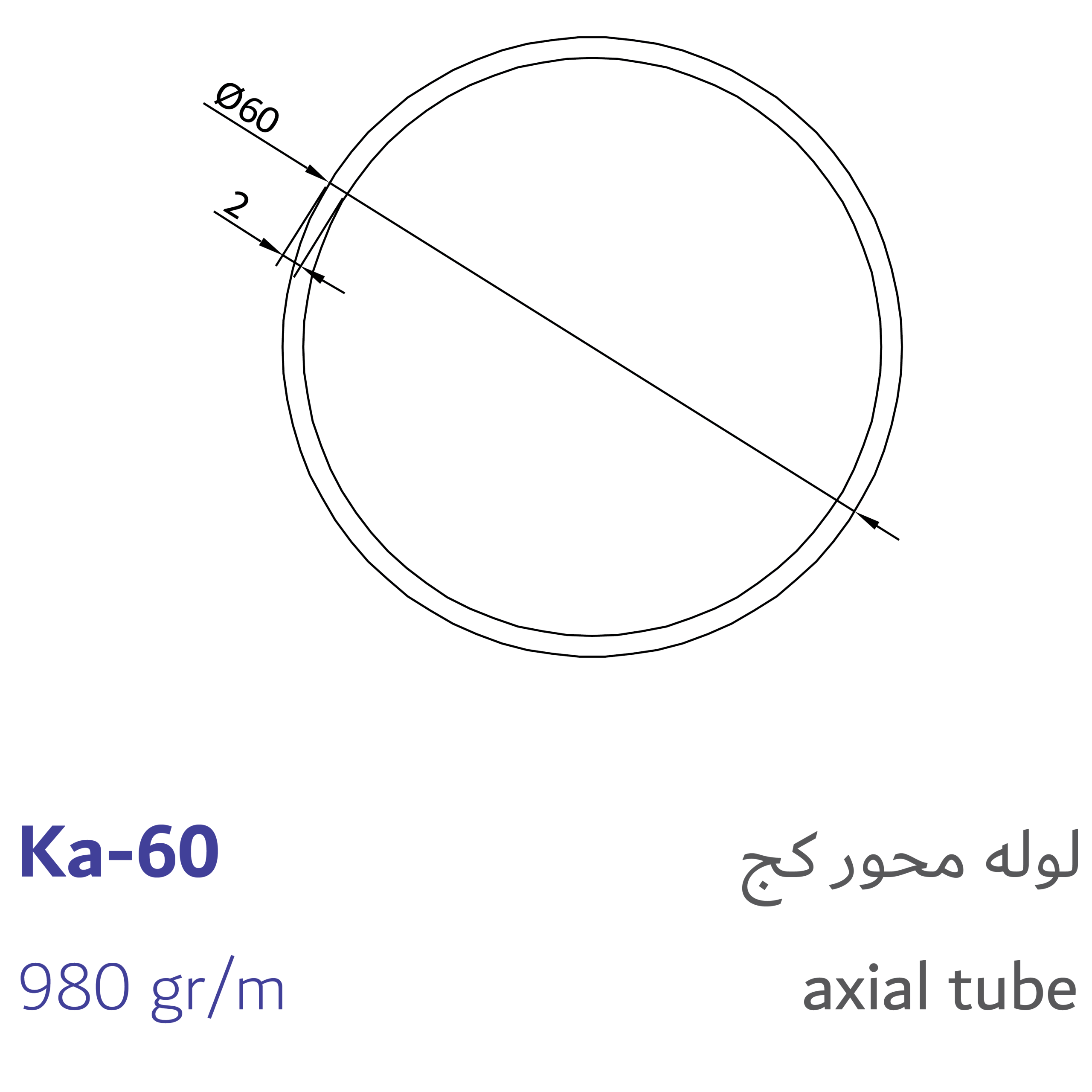 3- axial tube