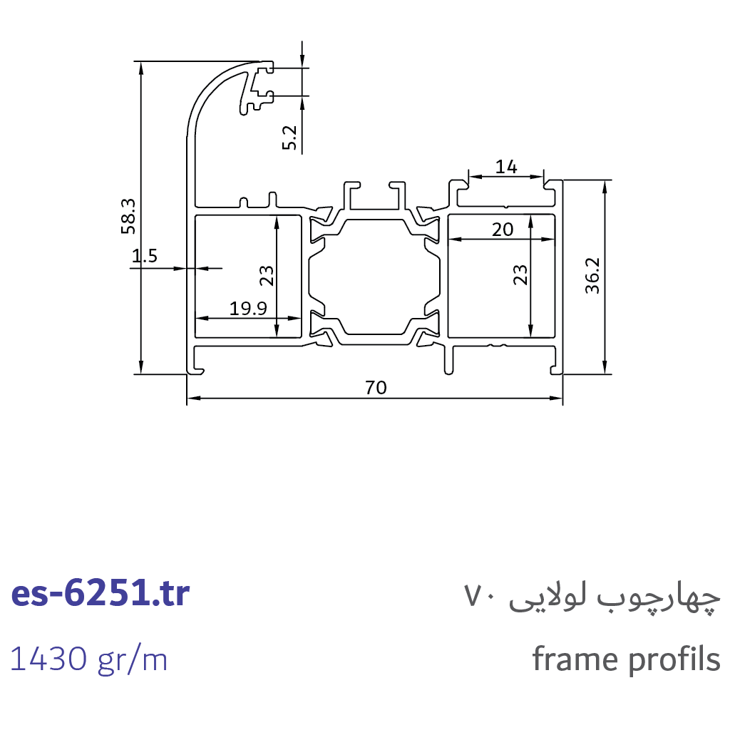 4- frame profiles